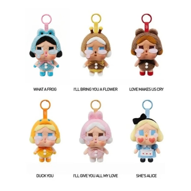 6-PACKS Doll PendantCRYBABY Vinyl Plush Doll 13cm