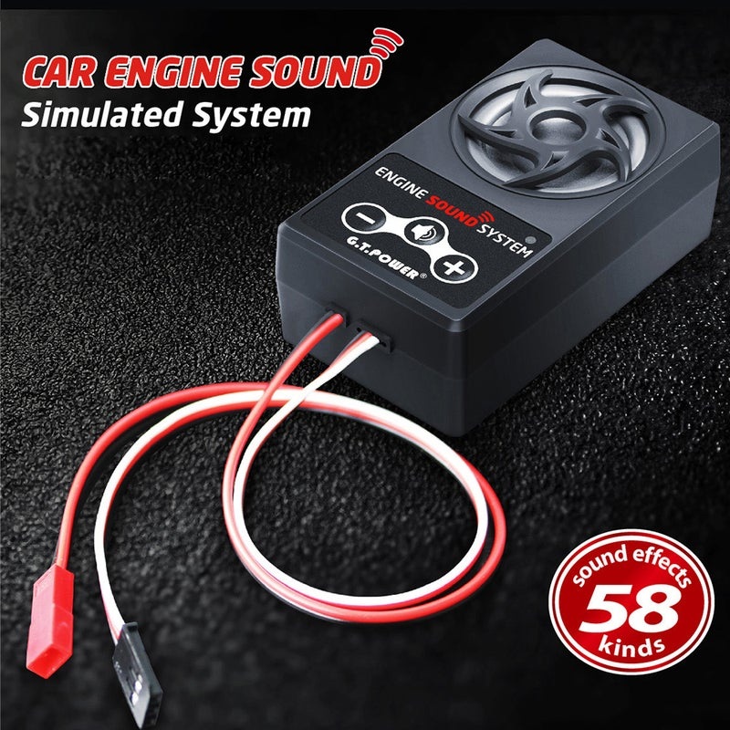 Car Engine Sound Simulated System For 1/10 RC Crawler Off-Road Car 12 X 4 X 6cm
