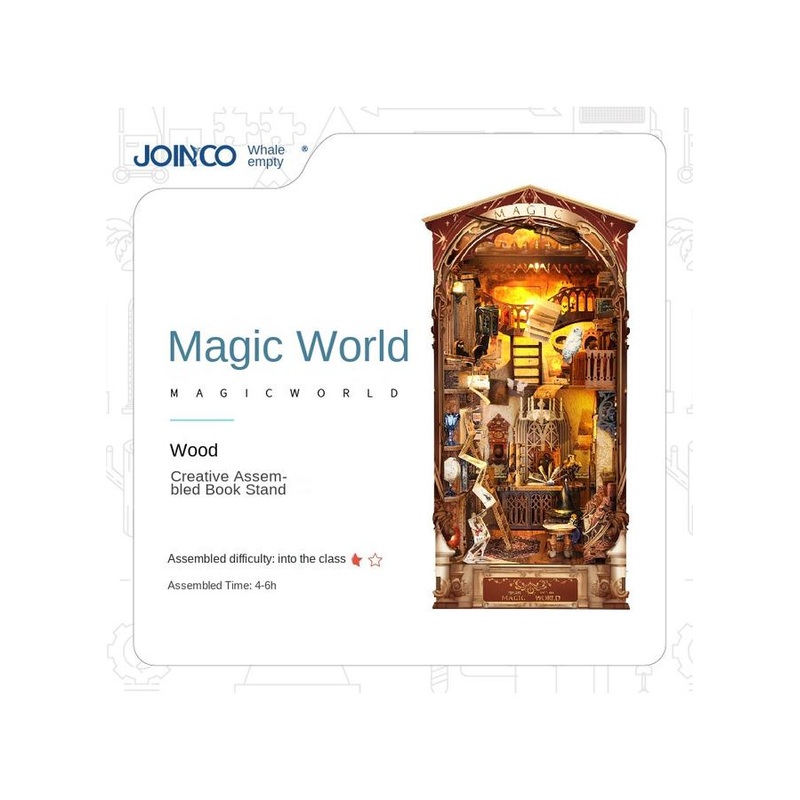 DIY Cabin Magic World 3D Handmade Assembled Book Stand Desktop Model Toy For Holiday Gifts