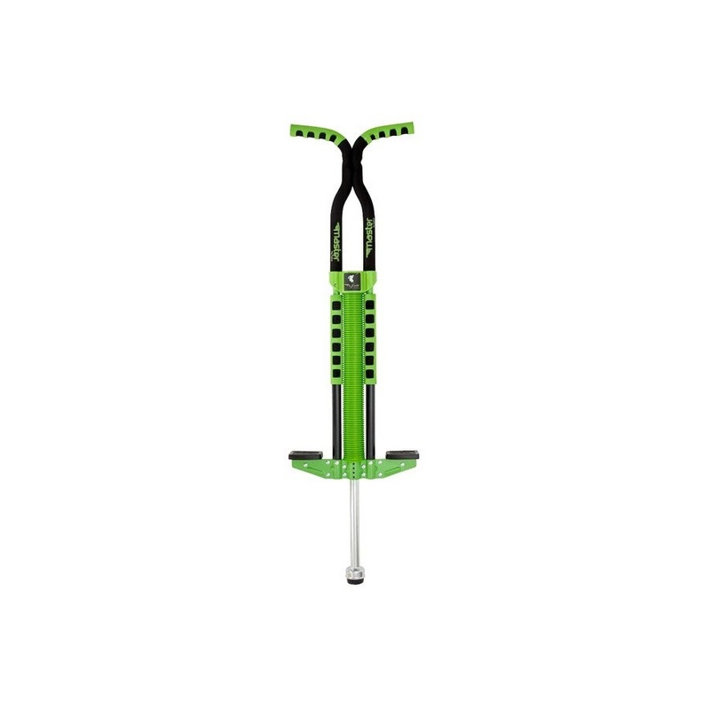 Flybar Master Pogo Stick for Kids, Ages 9+, 80 to 160 Pounds, Easy Grip Handles, Anti-Slip Pegs, Outdoor Toys for Boys, Jumper Toys for Girls, Outside Toys for Kids, Tweens and Teens (Green)