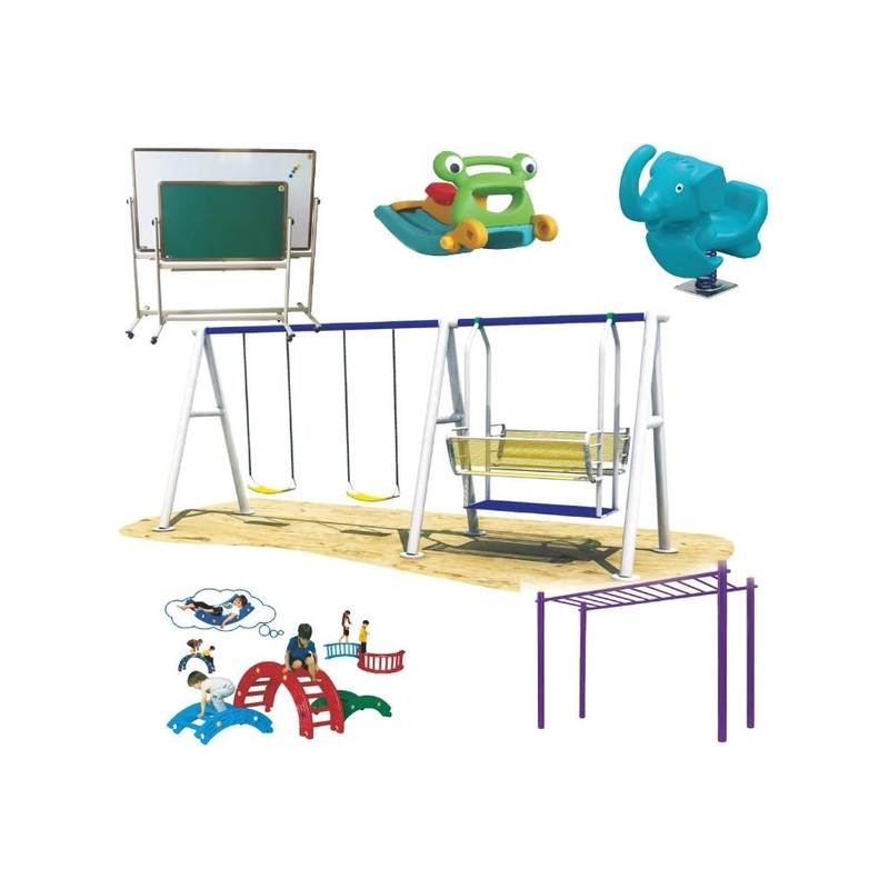 RBW TOYS Outdoor Play Slide Swings All In One Set for kids