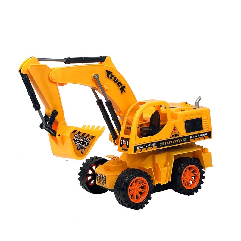RC Construction Vehicle  5 Channel Remote Control Digger Truck  Rechargeable Shovel Loader, Durable Engineering Toy with Light u0026 Sound, Kids Construction Toy for Outdoor Sandbox Play