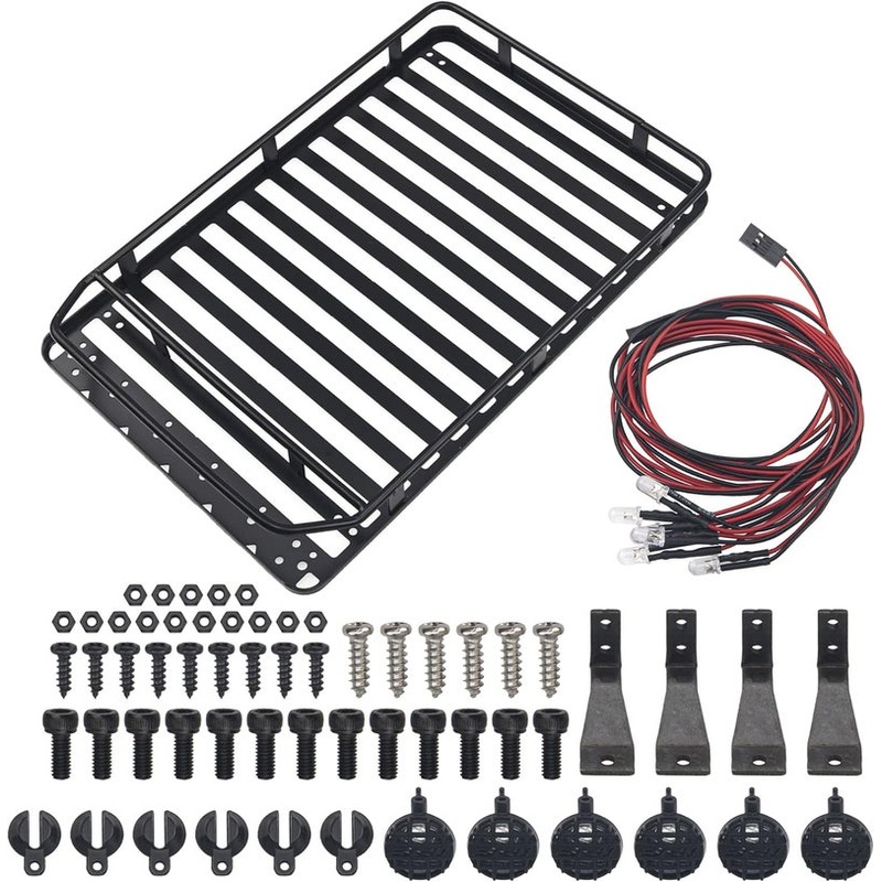 Share Goo RC 1/10 Metal Roof Rack with LED Light Set